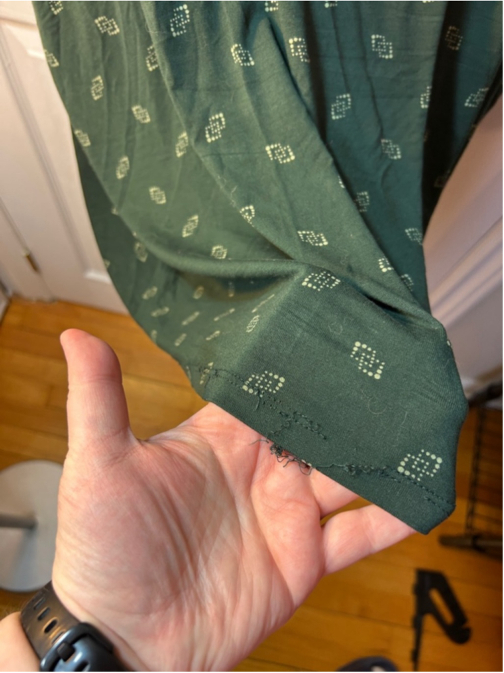 Penningtons Forest Green V-Neck Short Sleeve Top - Picture 6 of 6